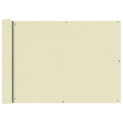 Vidaxl balkonscherm oxford textiel 75x400 cm crème