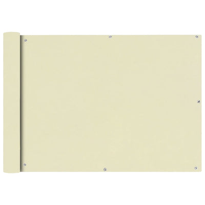 Vidaxl balkonscherm oxford textiel 75x600 cm crème