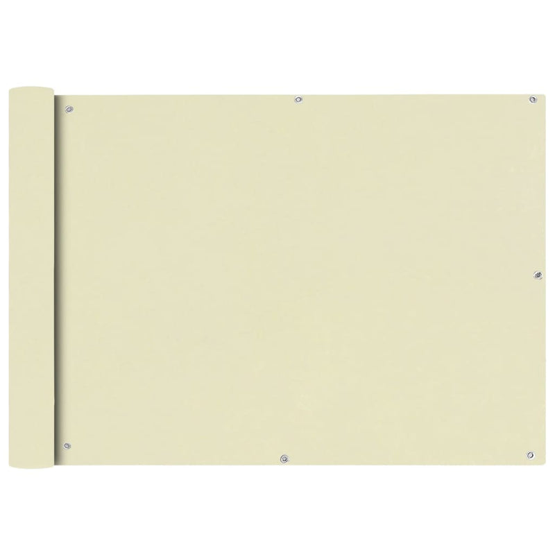 Vidaxl balkonscherm oxford textiel 75x600 cm crème