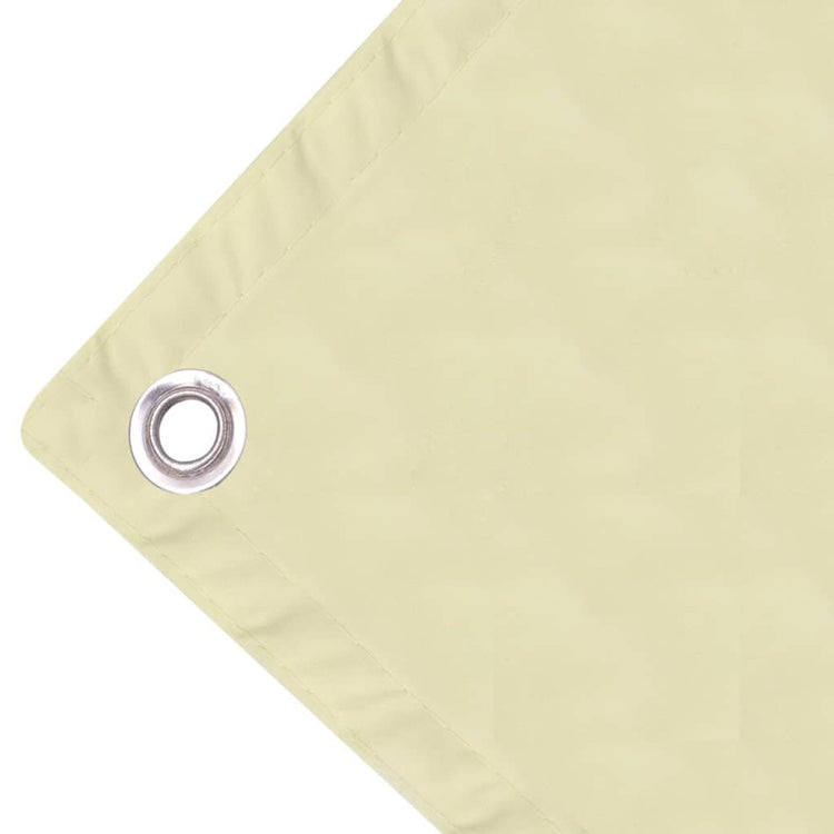 Vidaxl balkonscherm crémekleurig 90x400 cm oxfordtextiel