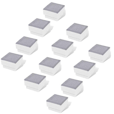 Vidaxl grondspots 12 st led 100x100x68 mm