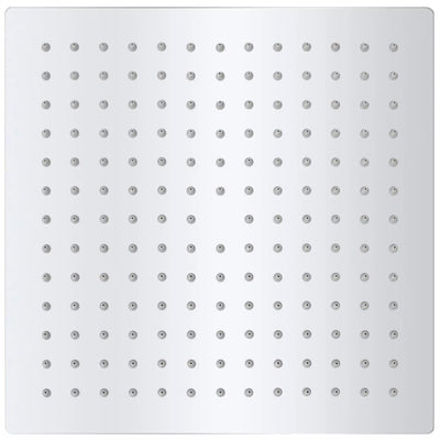 Vidaxl regendouchekop vierkant 25x25 cm roestvrij staal