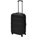 Vidaxl 3-delige kofferset hard 45,5 55 66 cm zwart - afbeelding 2