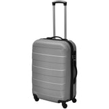 Vidaxl 3-delige kofferset hard 45,5 55 66 cm zilverkleurig - afbeelding 2
