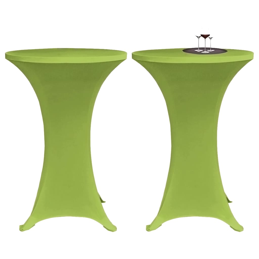 VidaXL Tafelhoes stretch 2 stuks 60 cm groen