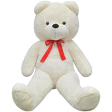 Vidaxl teddybeer 170 cm pluche wit - afbeelding 2