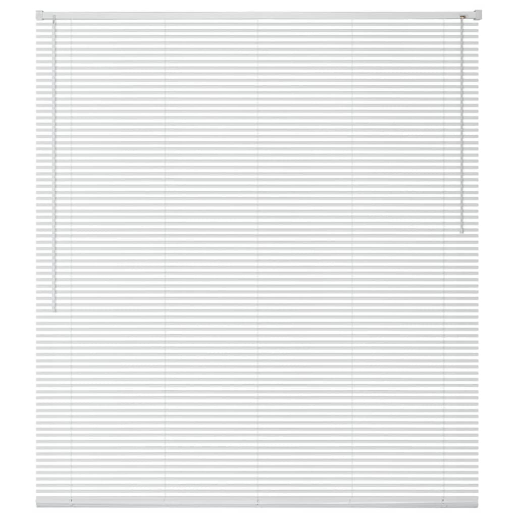 VidaXL Zonwering aluminium 140x160 cm wit