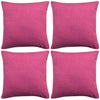 Vidaxl kussenhoezen 4 stuks linnen look roze 40x40 cm