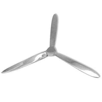 VidaXL Propeller voor aan de muur 70 cm aluminium zilver