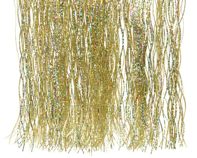 Decoris lametta vinyl kerstversiering glans goud laser 50x40 cm