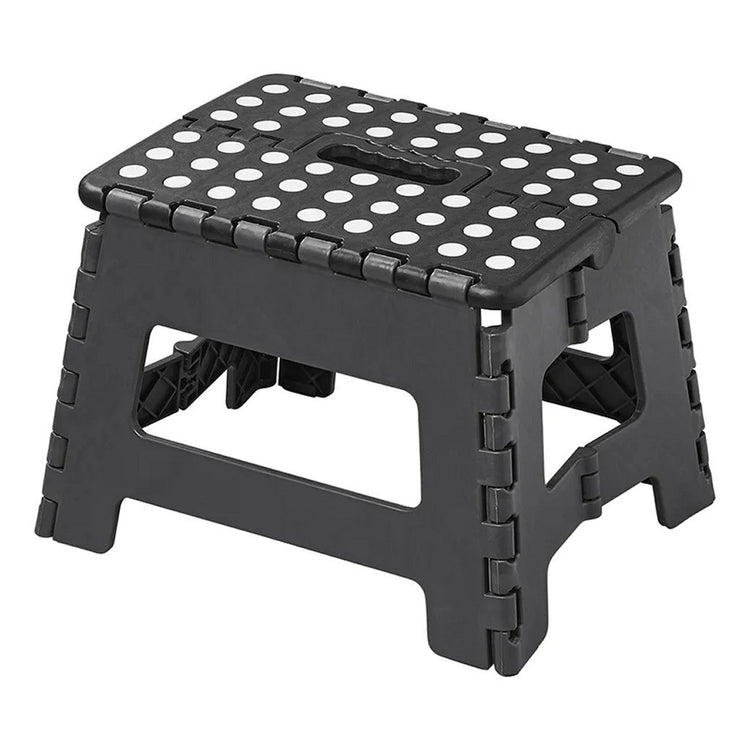 Proplus opvouwbaar opstapje met anti-slip 29x21.5x22 cm zwart