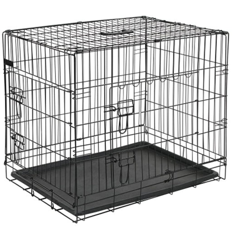 @pet hondenbench 107x70x77,5 cm metaal zwart 15004