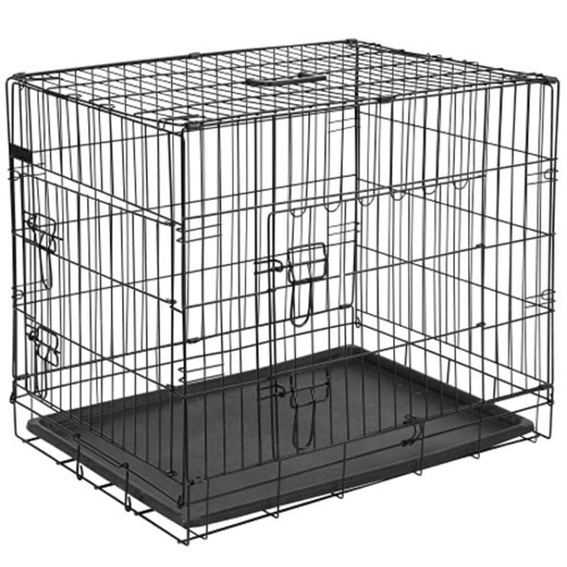 @pet hondenbench 107x70x77,5 cm metaal zwart 15004