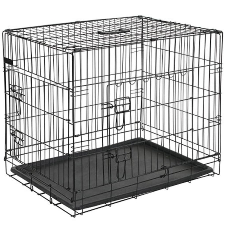 @pet hondenbench 107x70x77,5 cm metaal zwart 15004