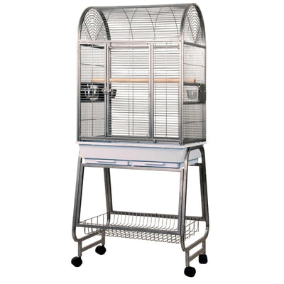 Strong papegaaienkooi villa nora 67,7x51,5x154 cm grijs 93083