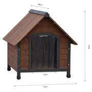 @Pet @Pet Hondenhok met kunststof flappen Rustique 88x78x80 cm bruin - afbeelding 3
