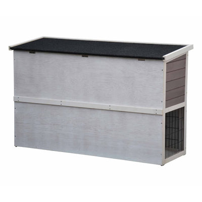 @pet konijnenhok bigfoot 137x50x85 cm hout wit