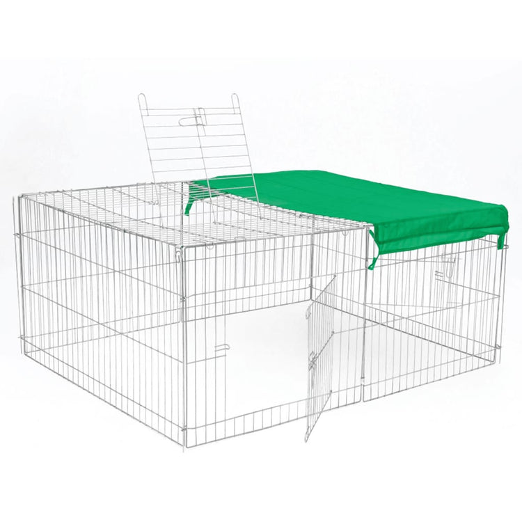 @pet huisdierenren voor buiten castle 144x112x60 cm metaal