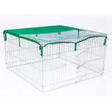 @pet huisdierenren voor buiten complete 116x116x65 cm metaal - afbeelding 3