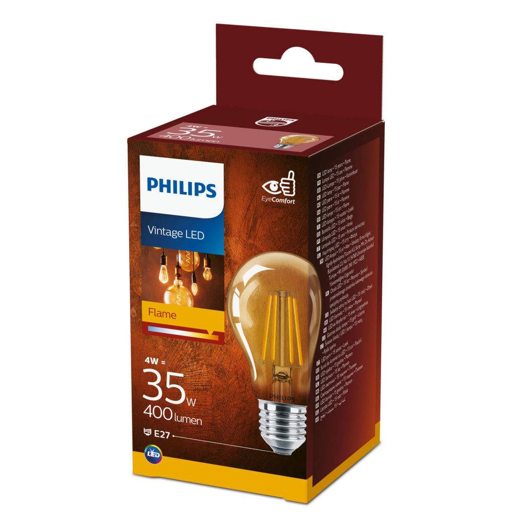 Philips led classic 35w a60 e27 825 gold ndsrt4 verlichting