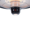 Sunred hangende verwarmer sirius 2100 w halogeen zwart ce09b