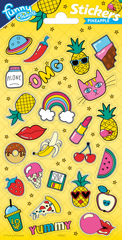 Totum stickervel twinkle - pineapple