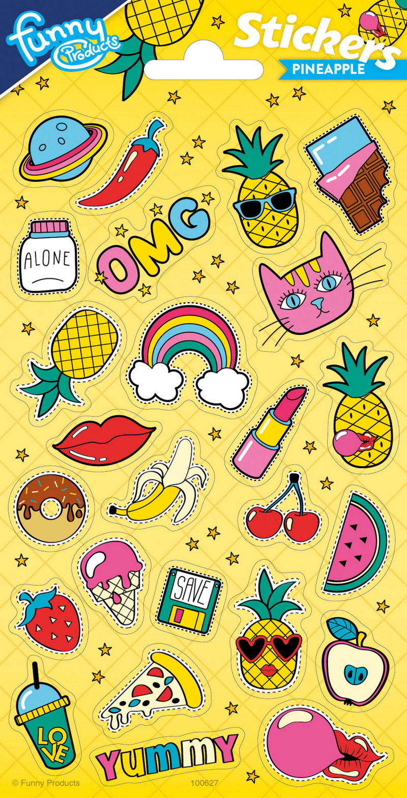 Totum stickervel twinkle - pineapple