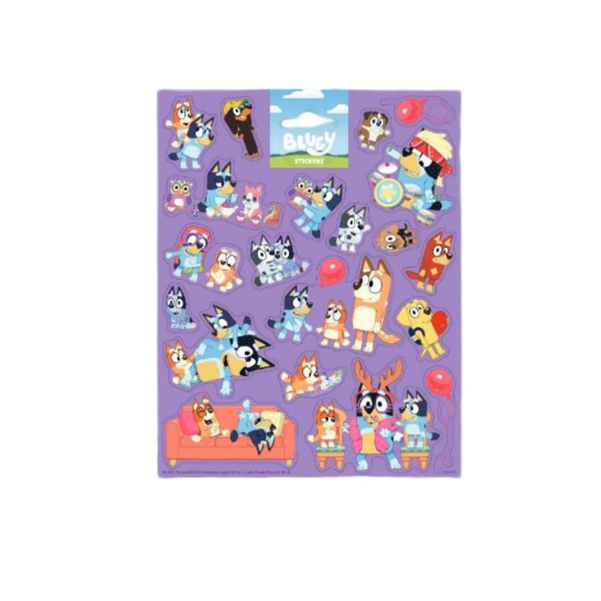 Totum stickervel bluey - groot stickervel voor kinderen.