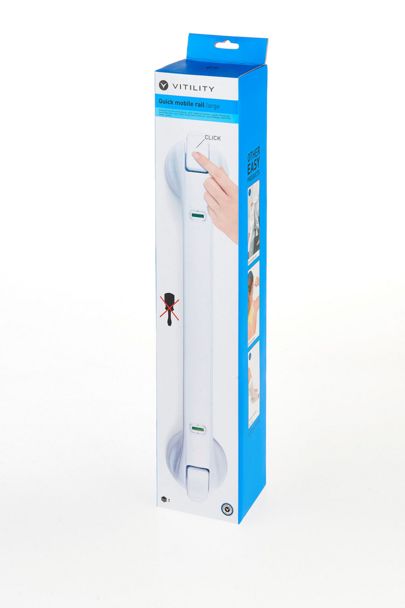 Vitility wandbeugel quick mobile rail - groot (49 cm)