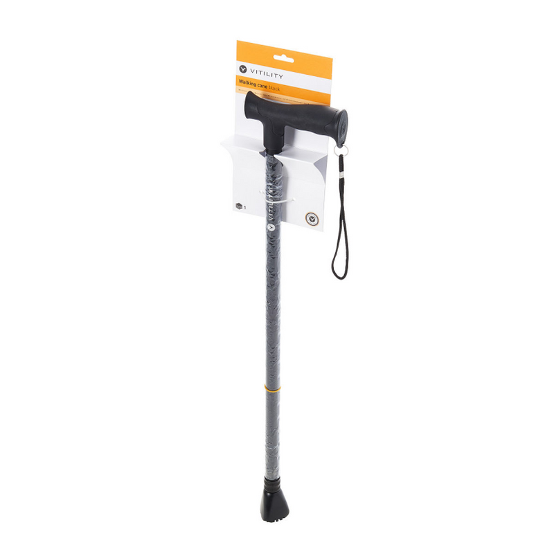 Vitility wandelstok - zwart