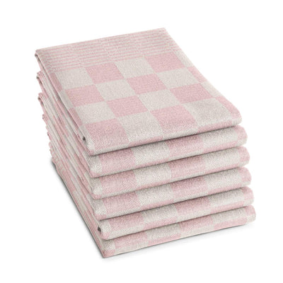 Ddddd theedoek bbq pastel roze 6st