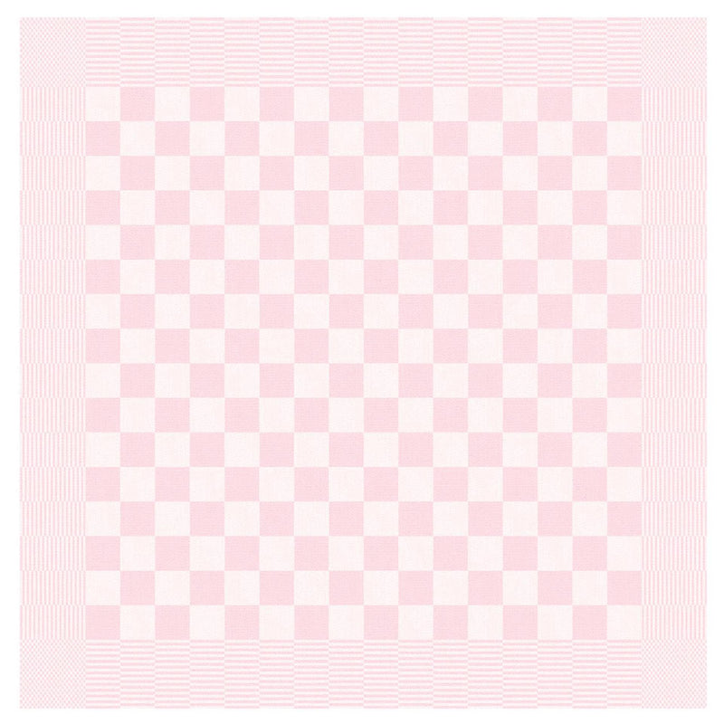 Ddddd theedoek bbq 65x65cm pastel roze pak a 6 stuks