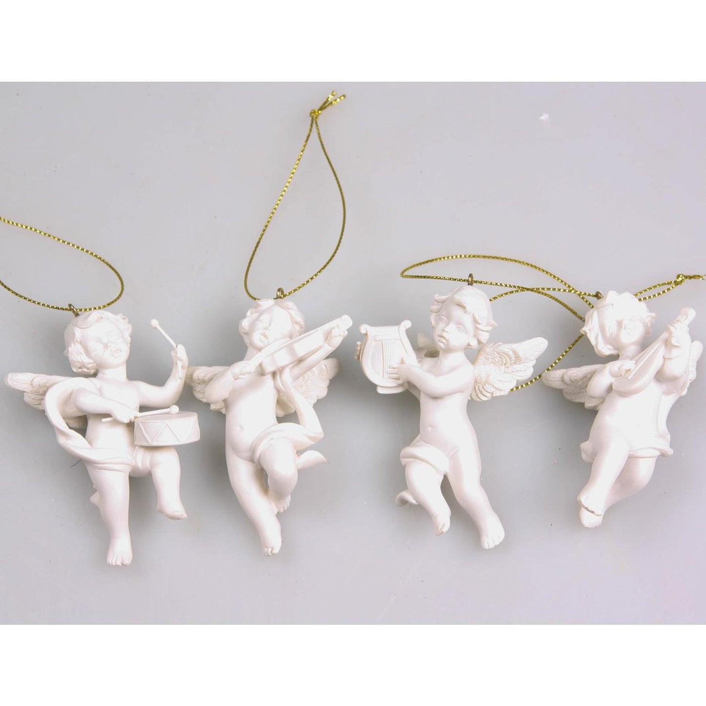 Farmwood animals engel hang 6x4x8cm 4 assorti