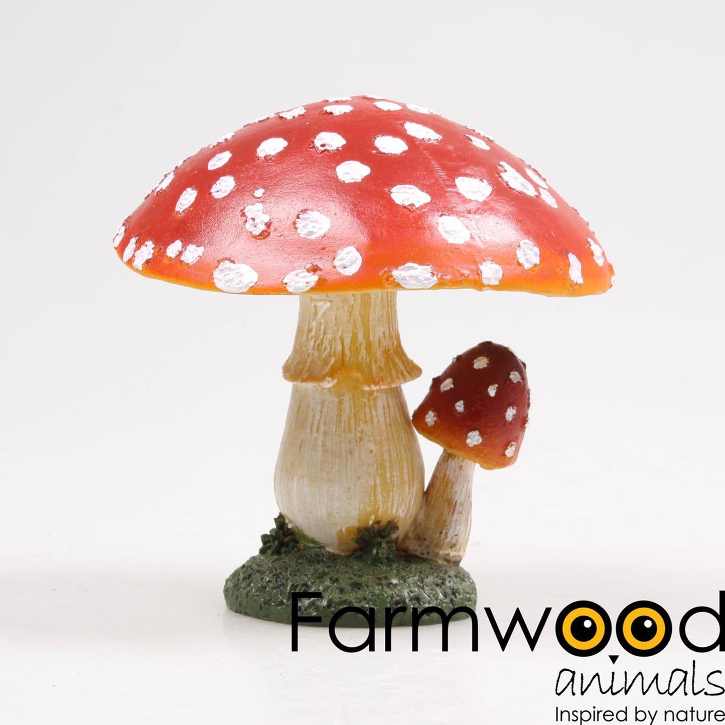 Farmwood animals tuinbeeld paddenstoel paraplu duo h15,5cm