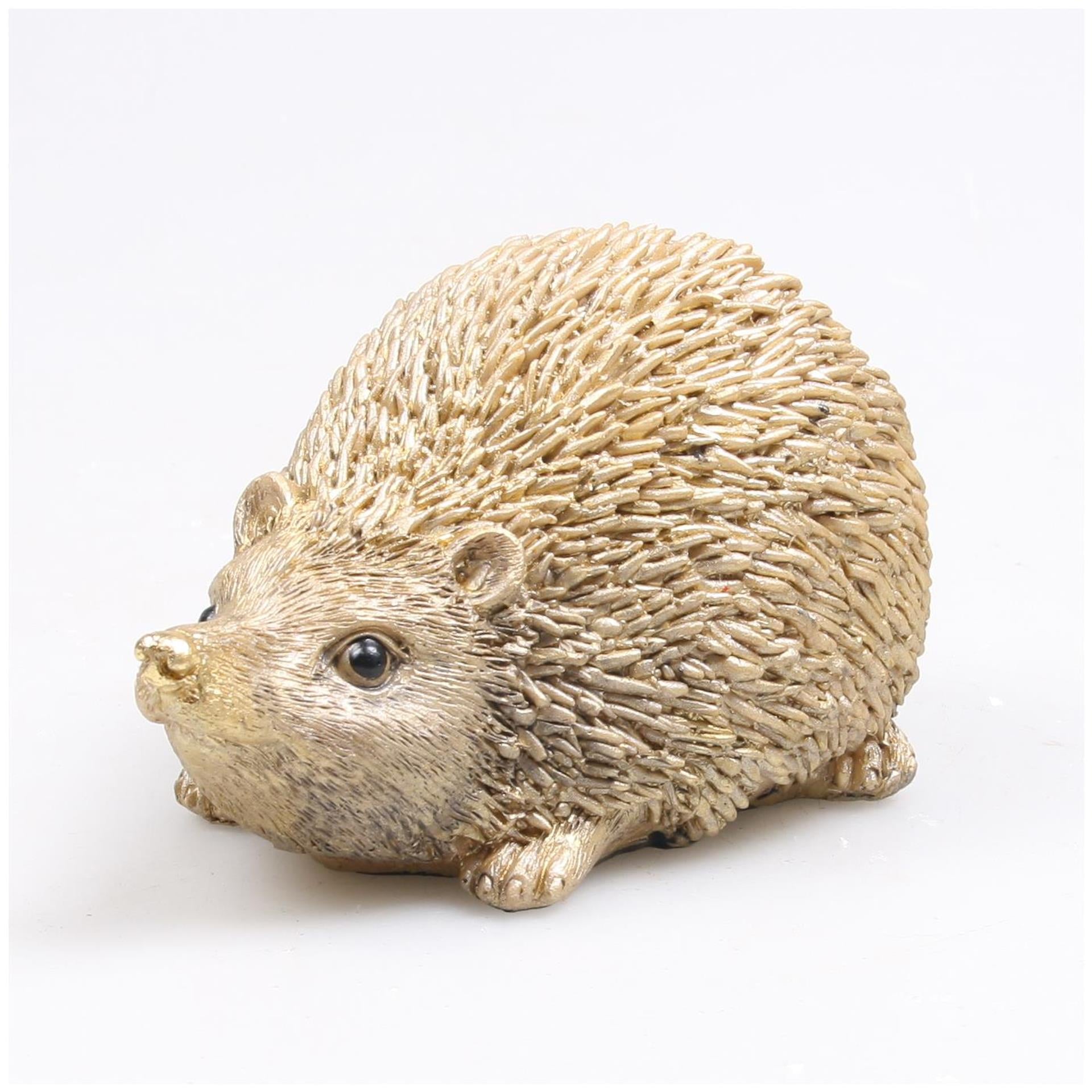 Farmwood animals egel groot goud 15x12x11cm 2 assorti
