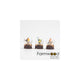 Farmwood animals vogel schudbol 4,5x4,5x6cm 3 assorti