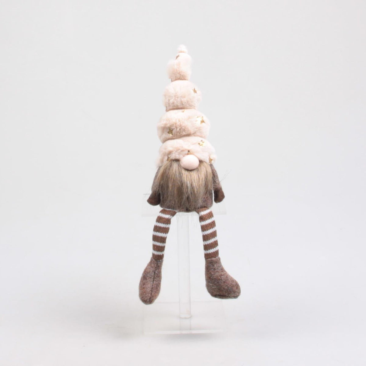 Seeason inspired decorations gnoom toby met bungelbeentjes 7x7x33cm