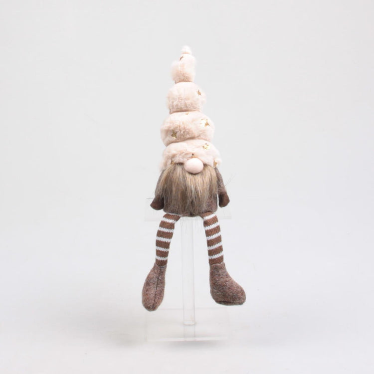 Seeason inspired decorations gnoom toby met bungelbeentjes 7x7x33cm