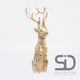Season inspired decoration pothanger hert goud 7cm pothanger hert goud 7cm