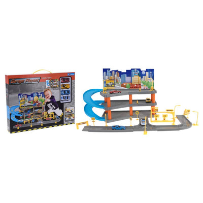 Tender Toys Tender Toys Speelgoedset met 4 auto's 62x31x33 cm grijs en blauw