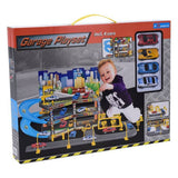 Tender Toys Tender Toys Speelgoedset met 4 auto's 62x31x33 cm grijs en blauw - afbeelding 3