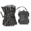 S.i.a. batterij led verlichting 48 leds 350 cm warm wit licht zwart