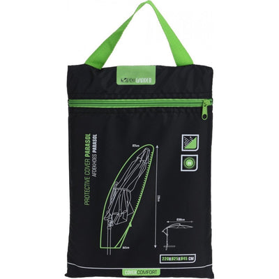 Pro garden zweefparasolhoes 25x220x45 cm zwart
