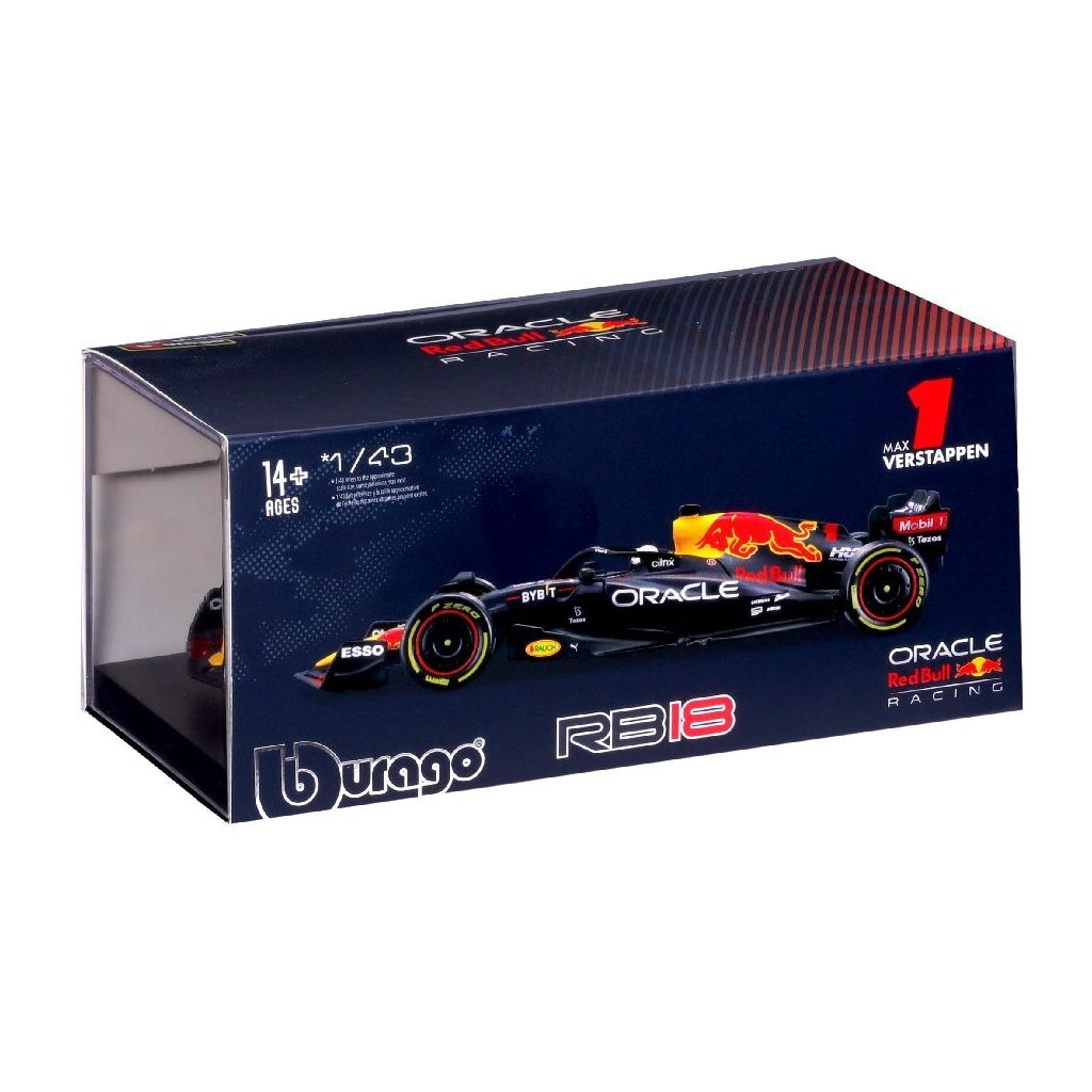 Bburago red bull max verstappen rb18 formule 1 seizoen 2022