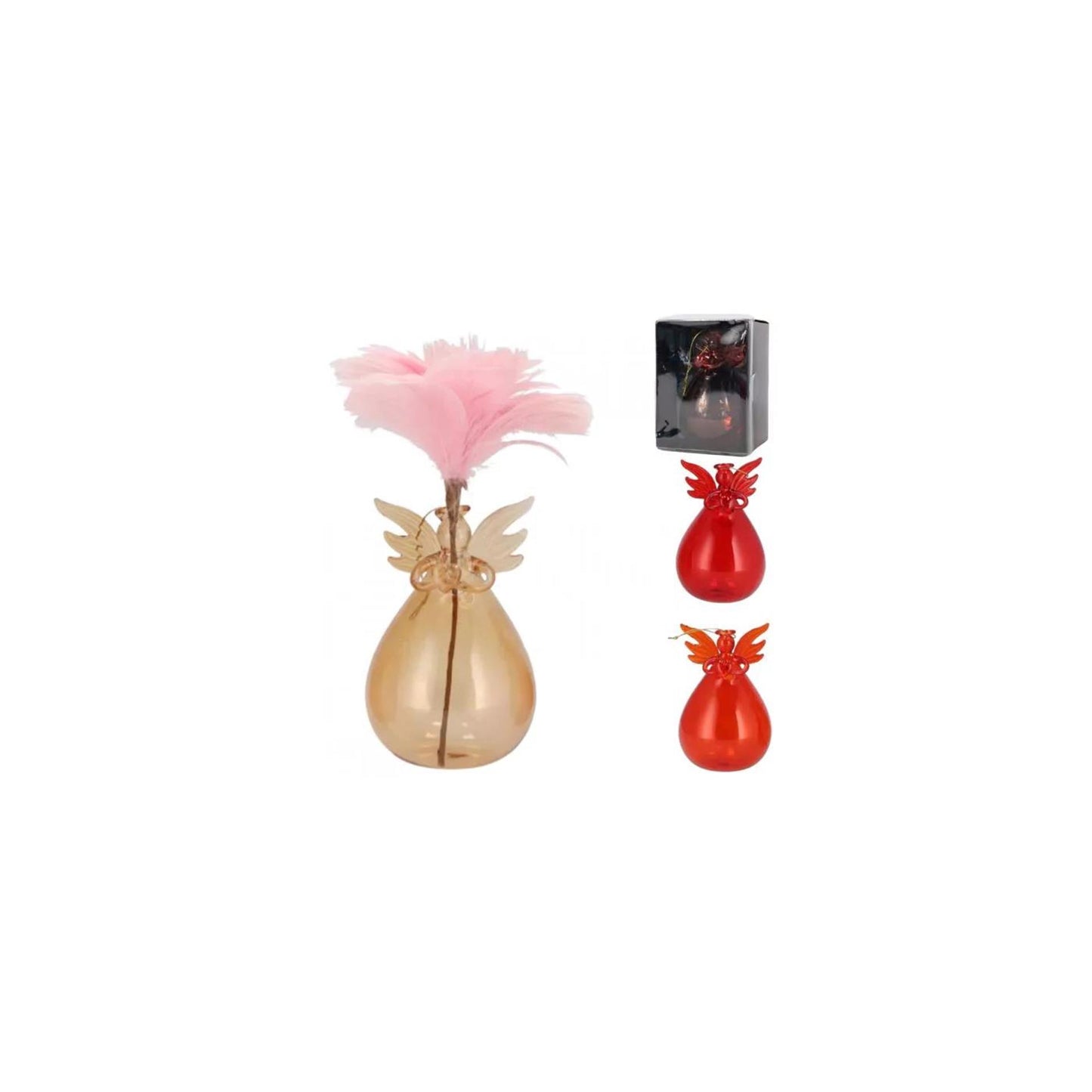 Vaas hanger sparkly 7,5x7,5x12cm