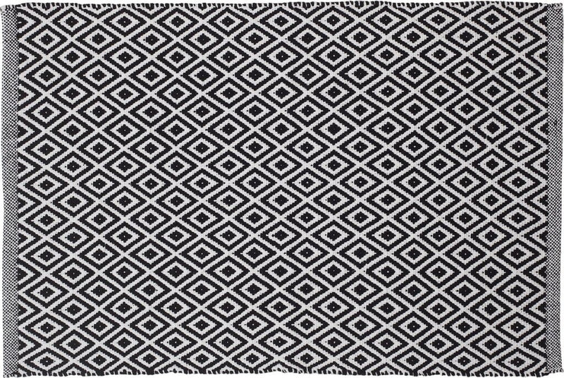 Sealskin trellis badmat 60x9cm katoen zwart