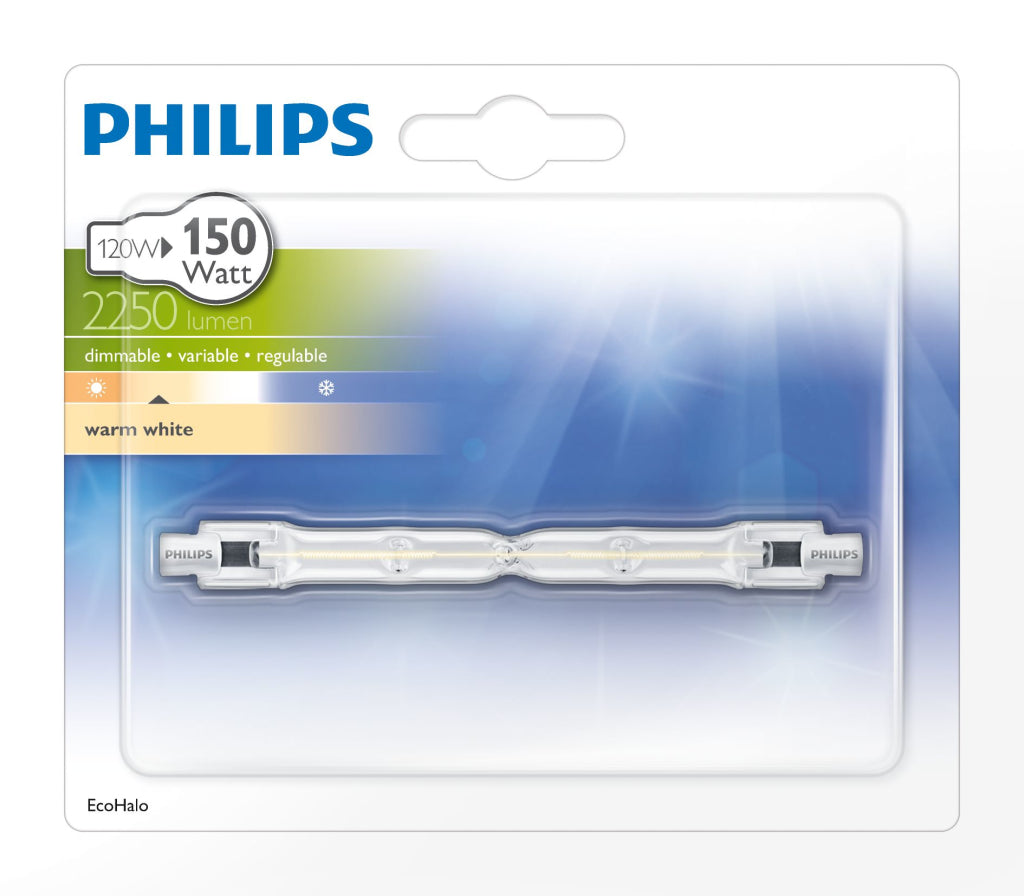 Philips halo linear 140.0w r7s 118mm 230v 1pf 12 verlichting