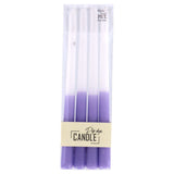 Overige merken dip dye kaars wax lila 30,5x2,2 cm 4 stuks - afbeelding 1