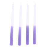 Overige merken dip dye kaars wax lila 30,5x2,2 cm 4 stuks - afbeelding 2