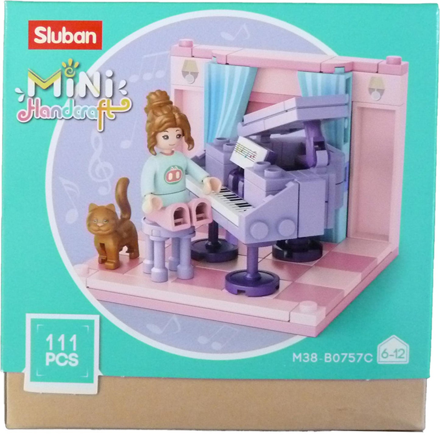 Sluban mini handcraft studeerkamer muziekkamer 111pc